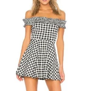 LOVERS + FRIENDS Off-shoulder Ruffle Mini Dress